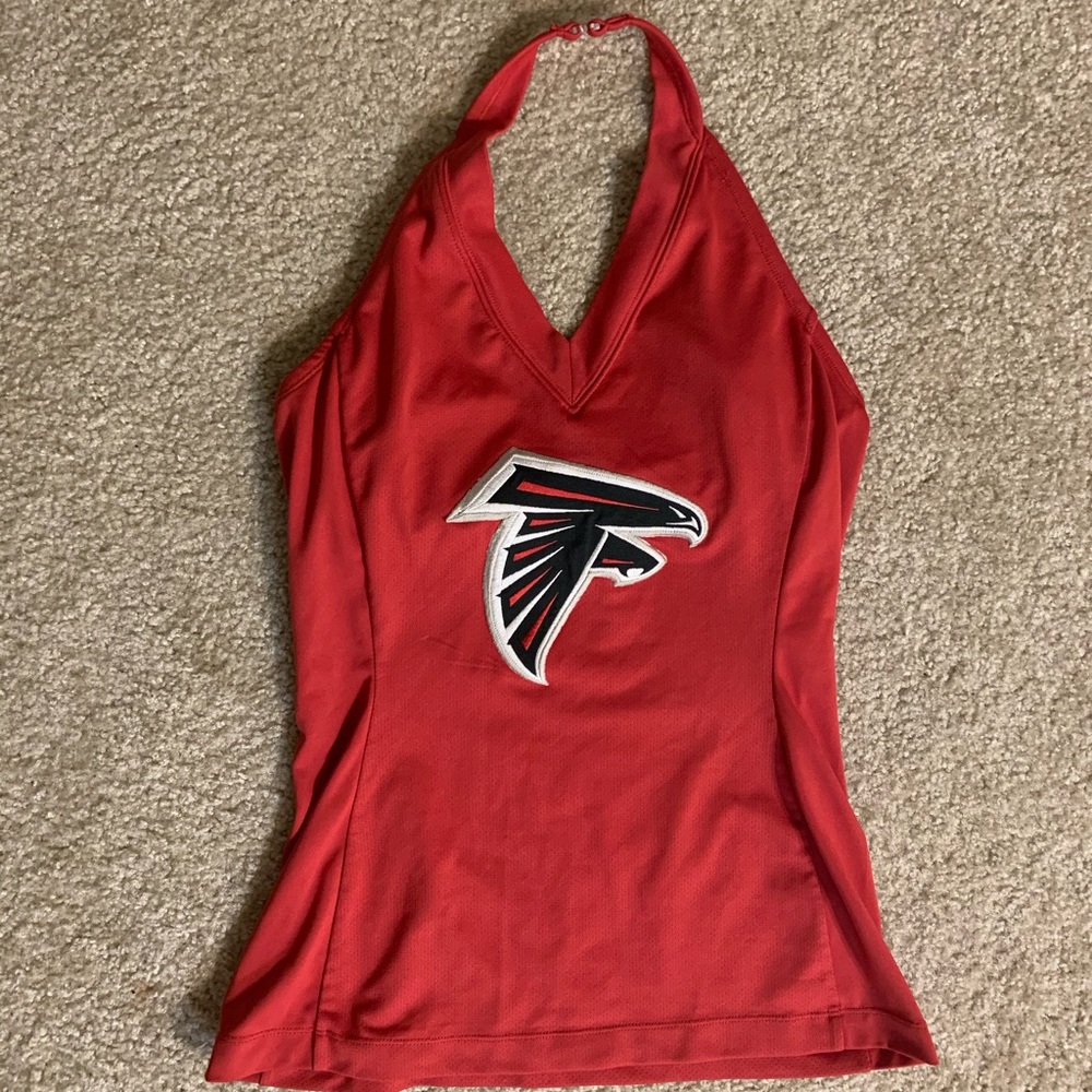 Women’s Falcons NFL Red Halter Top in a size Small